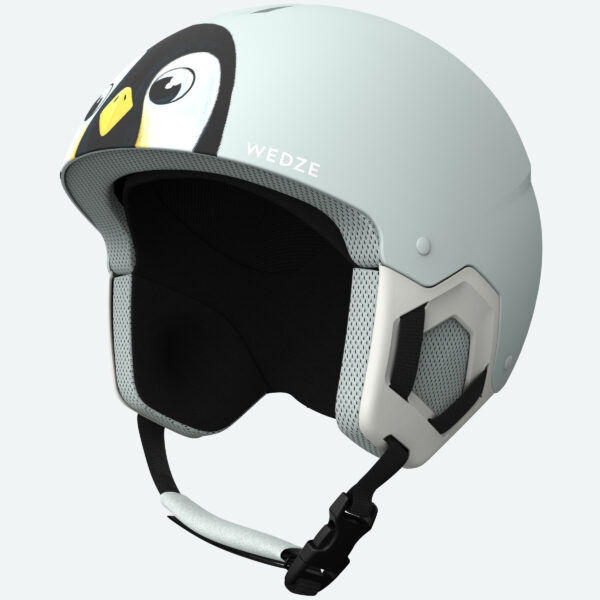 Skihelm Kinder - KID 500 eisblau Pinguin