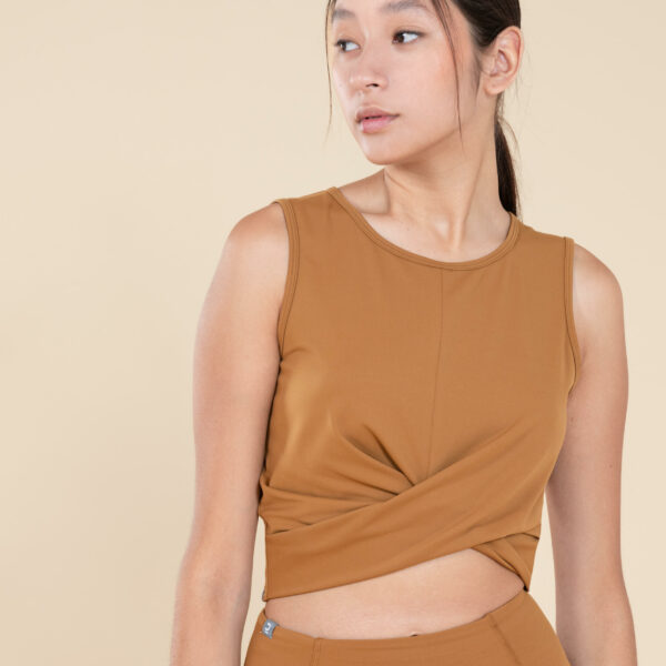 Yoga - Crop Top Premium braun