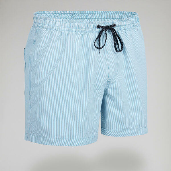 Boardshorts kurz Herren gestreift blau