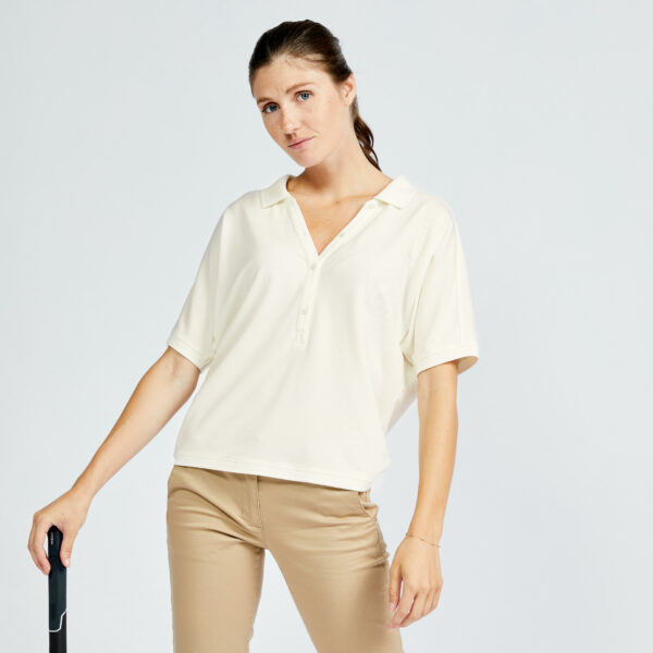 Damen Poloshirt kurzarm - MW520 elfenbein