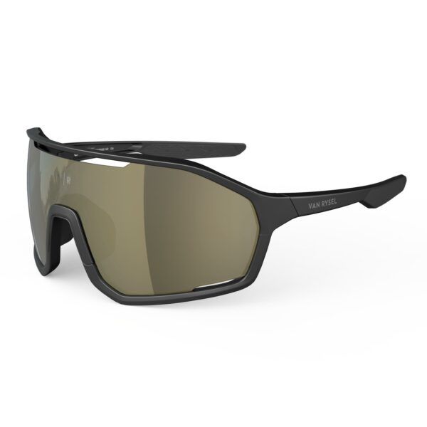 Fahrradbrille XC Race 2.0 Damen/Herren Kategorie 3 schwarz/gold