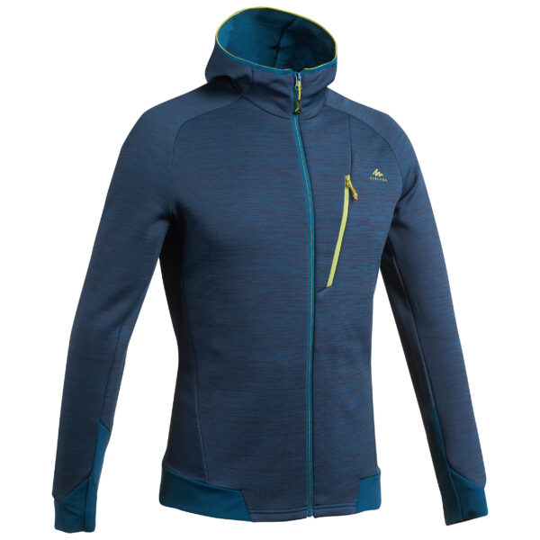 Fleecejacke Bergwandern MH900 leicht Herren blau/grau