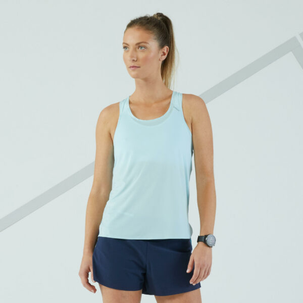 Lauf-Tanktop Damen - Light hellblau