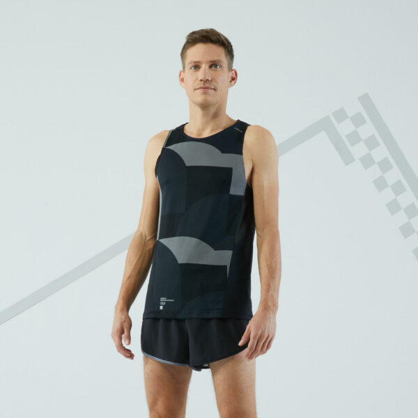 Lauf-Tanktop Herren atmungsaktiv - Light schwarz