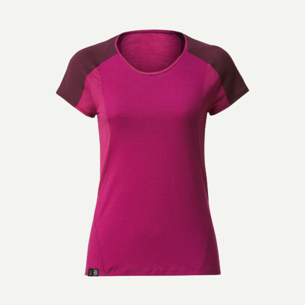 Merinoshirt Damen kurzarm - MT500 violett