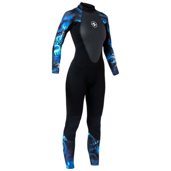 Neoprenanzug Gerätetauchen Hydroflex 3 mm Damen schwarz/blau