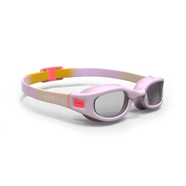 Schwimmbrille klar Grösse S - Soft malve/rosa