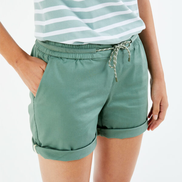 Segelshorts Damen 100 khaki