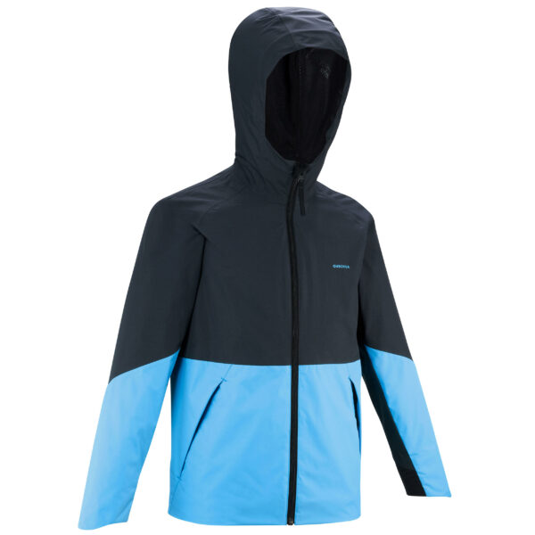 Wanderjacke Kinder Jungen Gr. 122–170 wasserdicht - MH500 blau