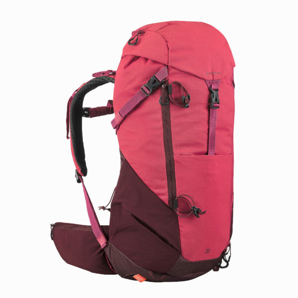 Wanderrucksack Bergwandern - MH500 20L dunkelrosa