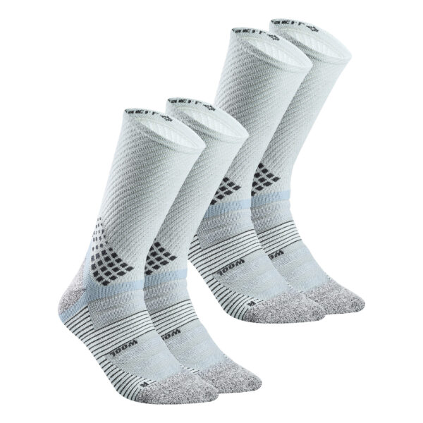 Wandersocken 2 Paar hoch - Hike 900 blau