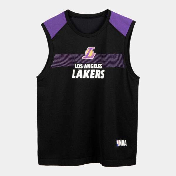 Funktionsshirt ärmellos Kinder Basketball NBA Los Angeles Lakers - UT500 schwarz